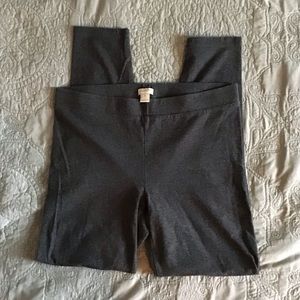 J. Crew charcoal grey leggings